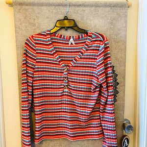 SOLD!!! Mudd Size L Long Sleeve Soft Ribbed Henley
